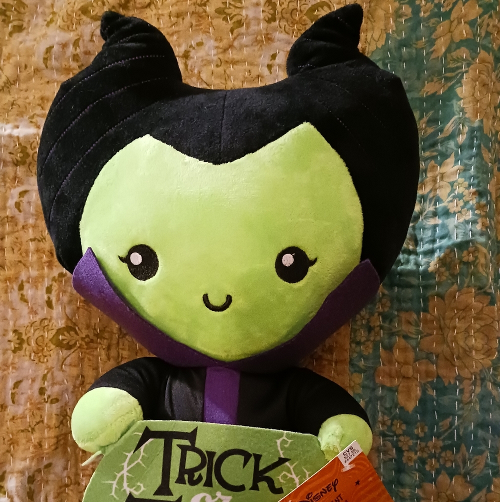 Disney Halloween Trick or Treat Plush Greeter Maleficent Doll Sleeping Beauty - Picture 2 of 3